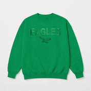 PHILADELPHIA EAGLES ELITE ERA EMBROIDERED PREMIUM FLEECE CREWNECK