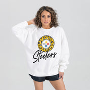 PITTSBURGH STEELERS WILD BREAKTHROUGH PREMIUM FLEECE CREWNECK PULLOVER