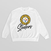PITTSBURGH STEELERS WILD BREAKTHROUGH PREMIUM FLEECE CREWNECK PULLOVER