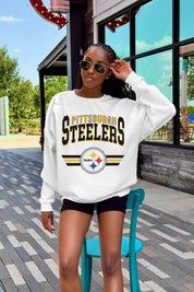 PITTSBURGH STEELERS SWIFT STRIKE PREMIUM FLEECE CREWNECK PULLOVER