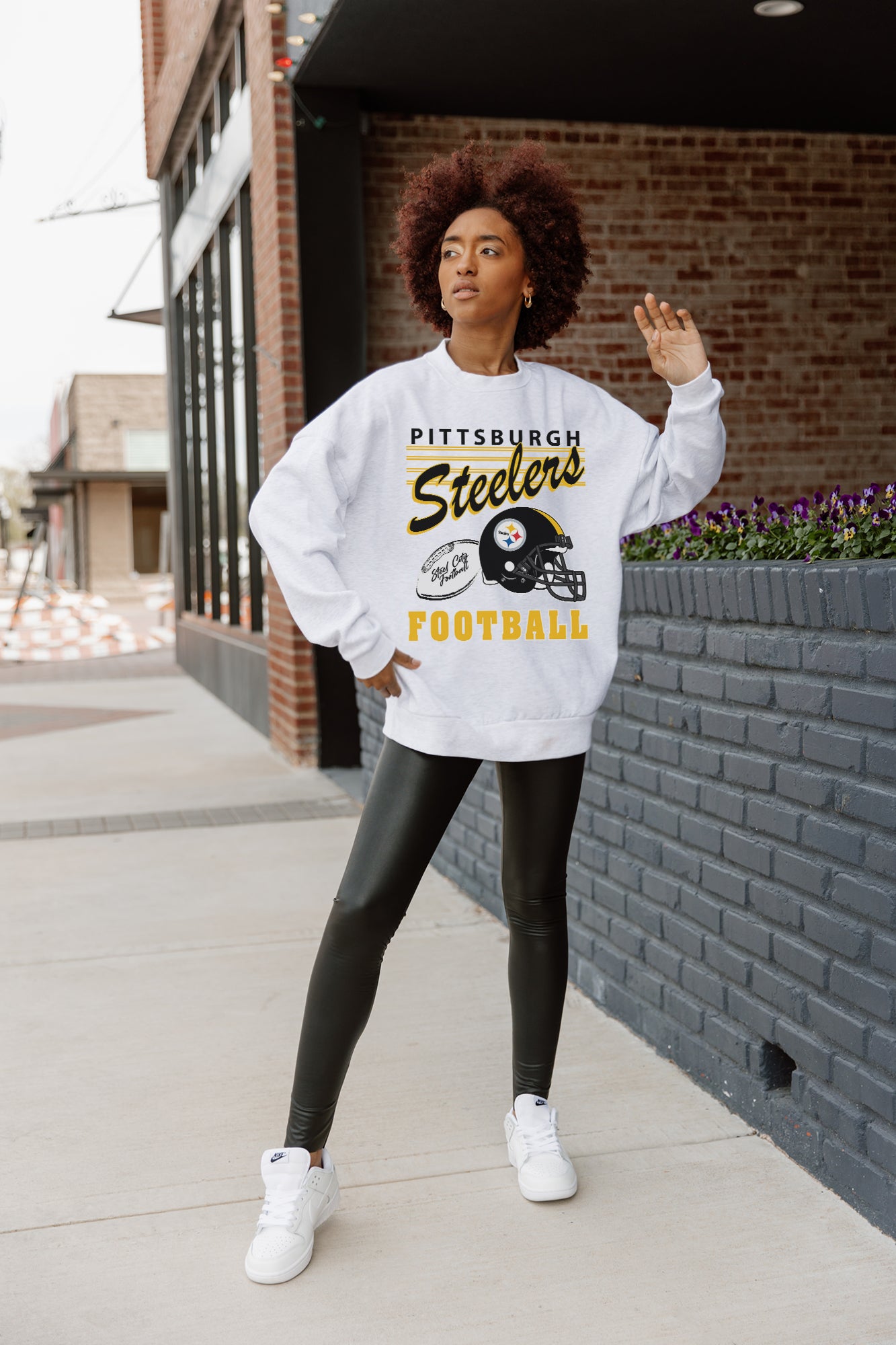 PITTSBURGH STEELERS HOME TURF PREMIUM FLEECE CREWNECK PULLOVER