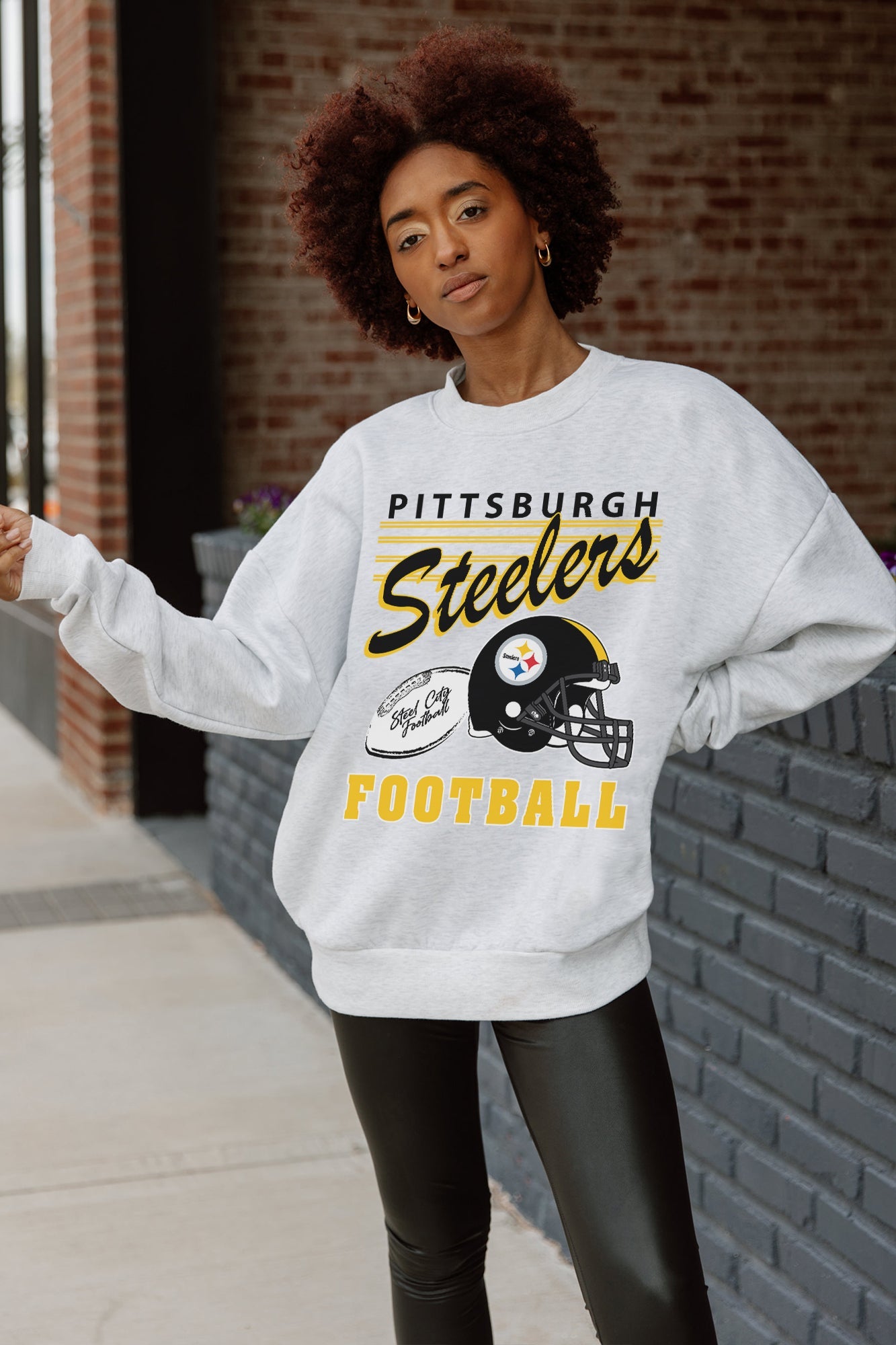 PITTSBURGH STEELERS HOME TURF PREMIUM FLEECE CREWNECK PULLOVER