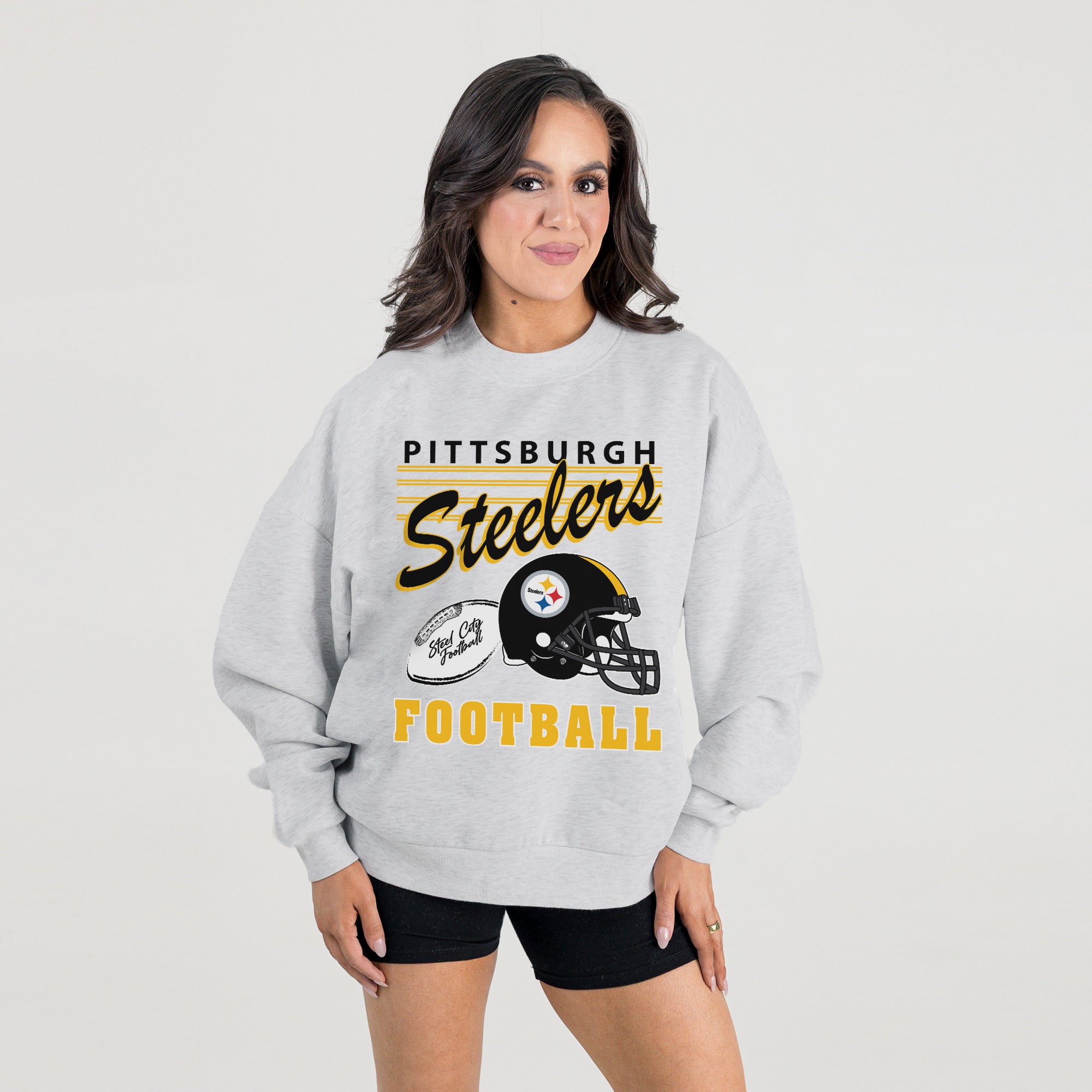 PITTSBURGH STEELERS HOME TURF PREMIUM FLEECE CREWNECK PULLOVER