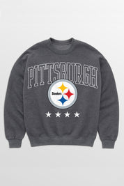 PITTSBURGH STEELERS RISING STAR PREMIUM FLEECE CREWNECK PULLOVER