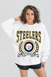 PITTSBURGH STEELERS STAY COOL PREMIUM FLEECE CREWNECK PULLOVER
