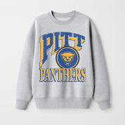 PITTSBURGH PANTHERS GAME ON PREMIUM FLEECE DROP SHOULDER CREWNECK PULLOVER