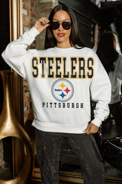 PITTSBURGH STEELERS Sunday Drives Fleece Crewneck Pullover