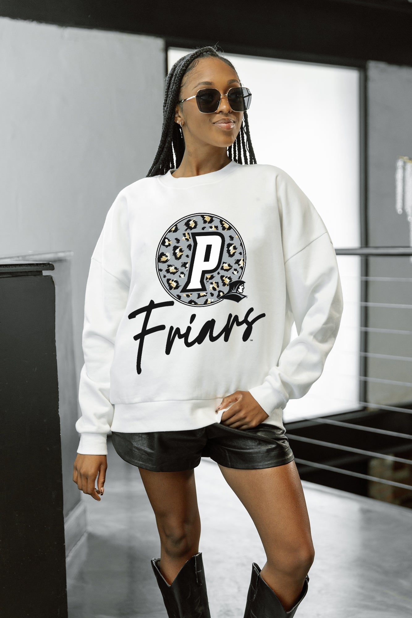 PROVIDENCE FRIARS WILD BREAKTHROUGH PREMIUM FLEECE CREWNECK PULLOVER