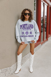PORTLAND PILOTS ALLEGIANCE PREMIUM FLEECE DROP SHOULDER CREWNECK PULLOVER