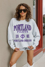 PORTLAND PILOTS ALLEGIANCE PREMIUM FLEECE DROP SHOULDER CREWNECK PULLOVER