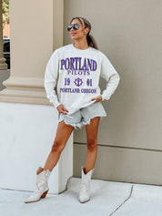 PORTLAND PILOTS ALLEGIANCE PREMIUM FLEECE DROP SHOULDER CREWNECK PULLOVER