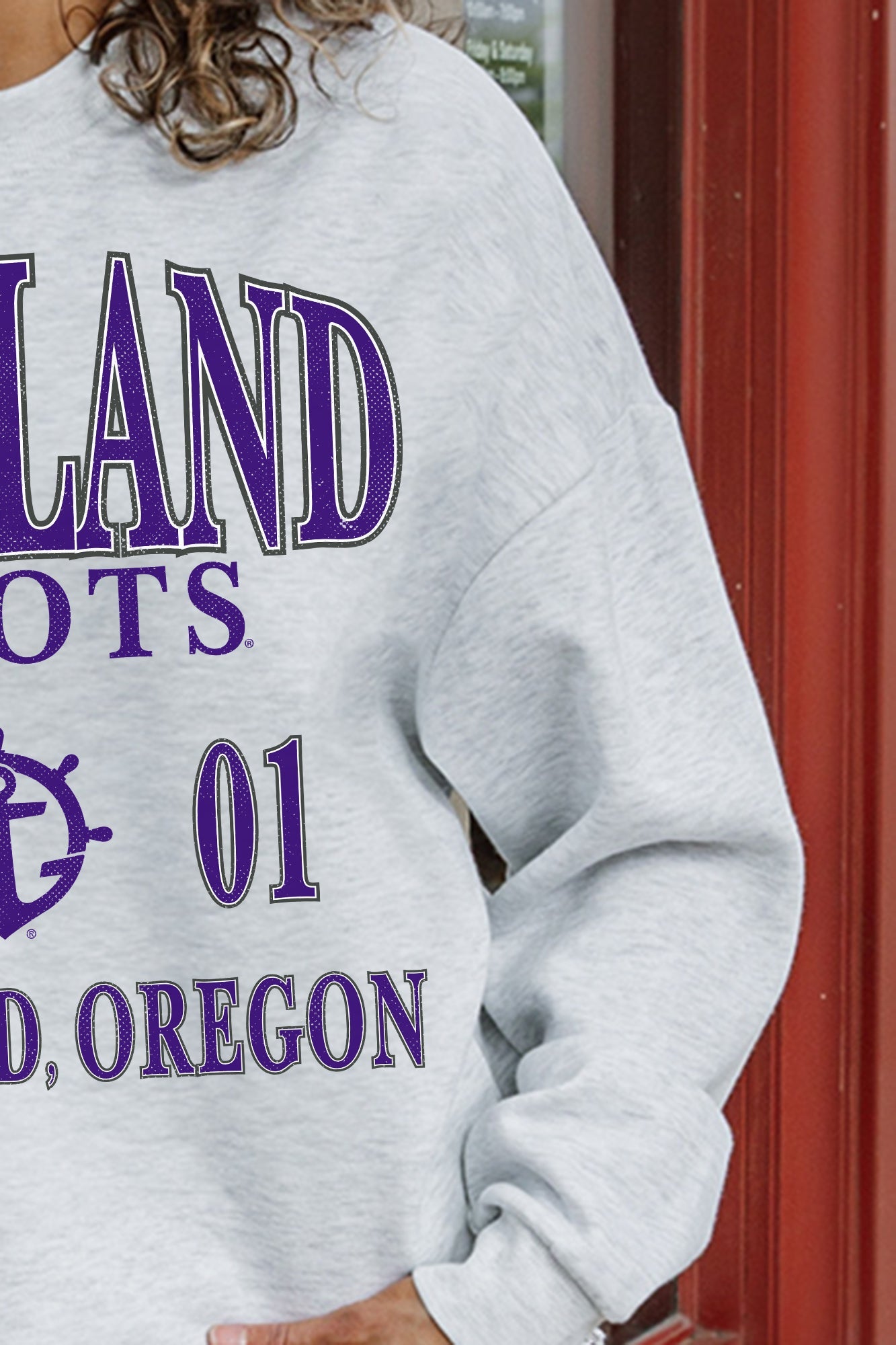 PORTLAND PILOTS ALLEGIANCE PREMIUM FLEECE DROP SHOULDER CREWNECK PULLOVER