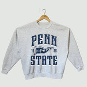 PENN STATE NITTANY LIONS PENNANT PRIDE PREMIUM FLEECE DROP SHOULDER CREWNECK PULLOVER