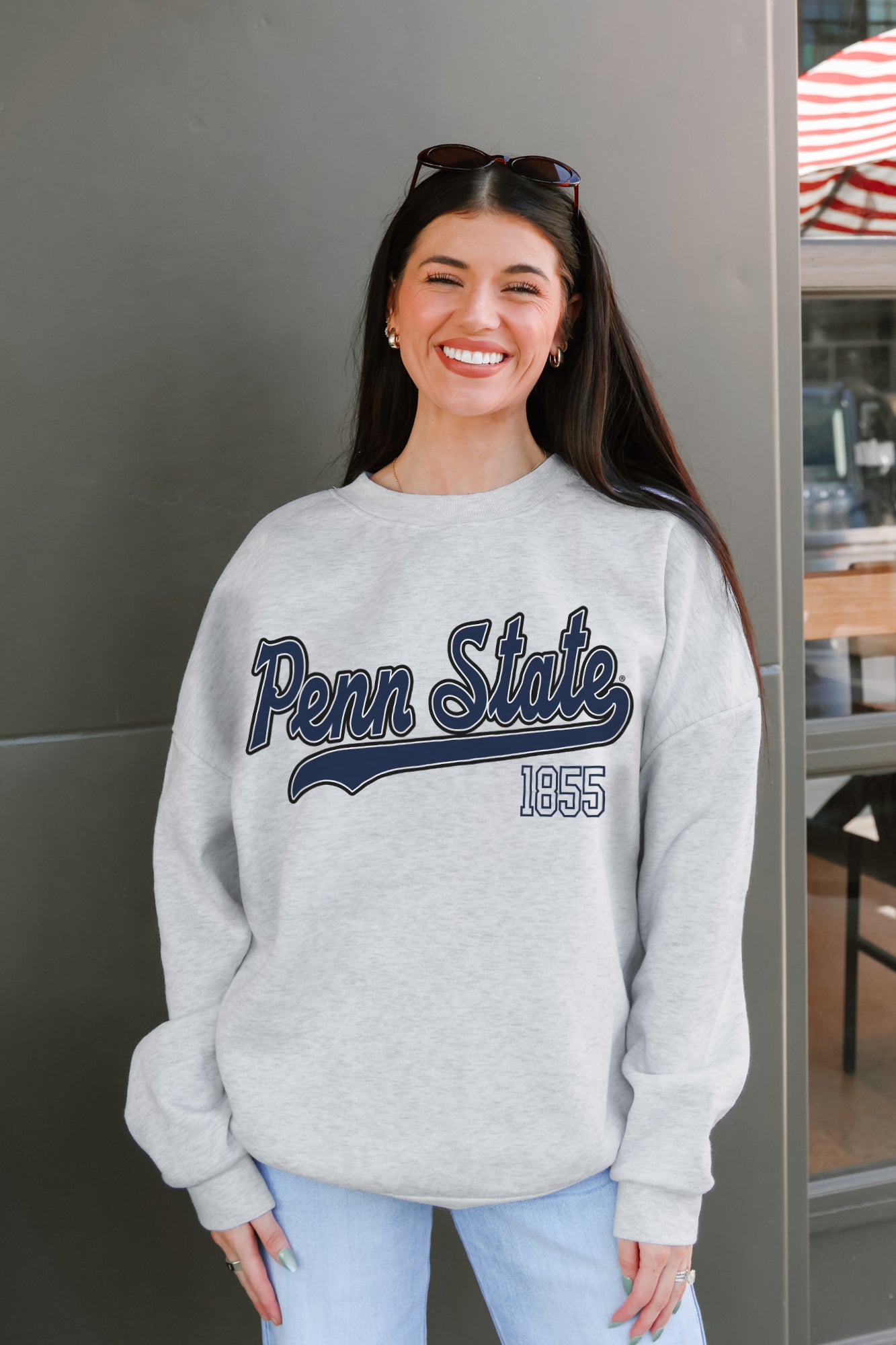 PENN STATE NITTANY LIONS CLASSIC WIN PREMIUM FLEECE CREWNECK PULLOVER