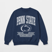 PENN STATE NITTANY LIONS CLASSIC ARCHIVES PREMIUM DROP SHOULDER FLEECE CREWNECK PULLOVER