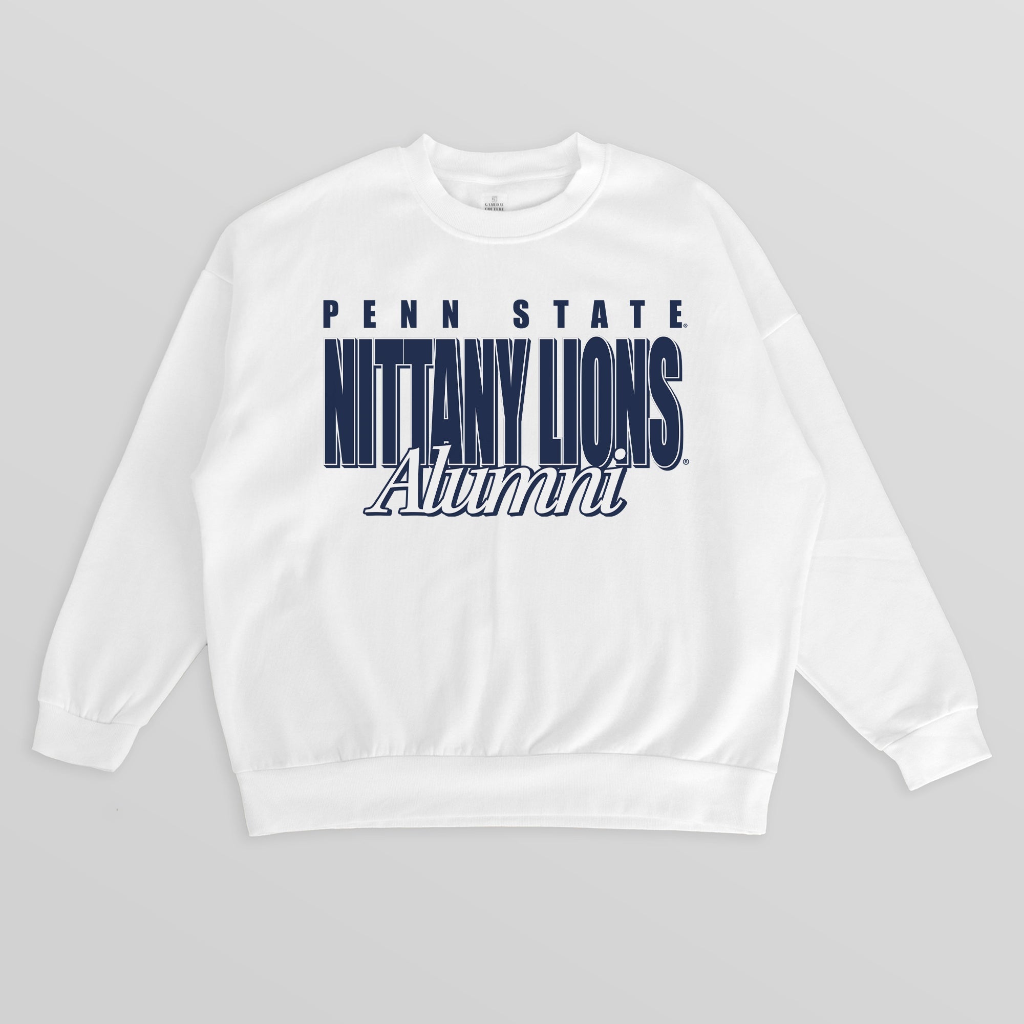 PENN STATE NITTANY LIONS ALUMNI ERA PREMIUM DROP SHOULDER FLEECE CREWNECK PULLOVER