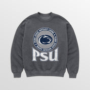 PENN STATE NITTANY LIONS SATURDAY SEAL PREMIUM FLEECE DROP SHOULDER CREWNECK PULLOVER