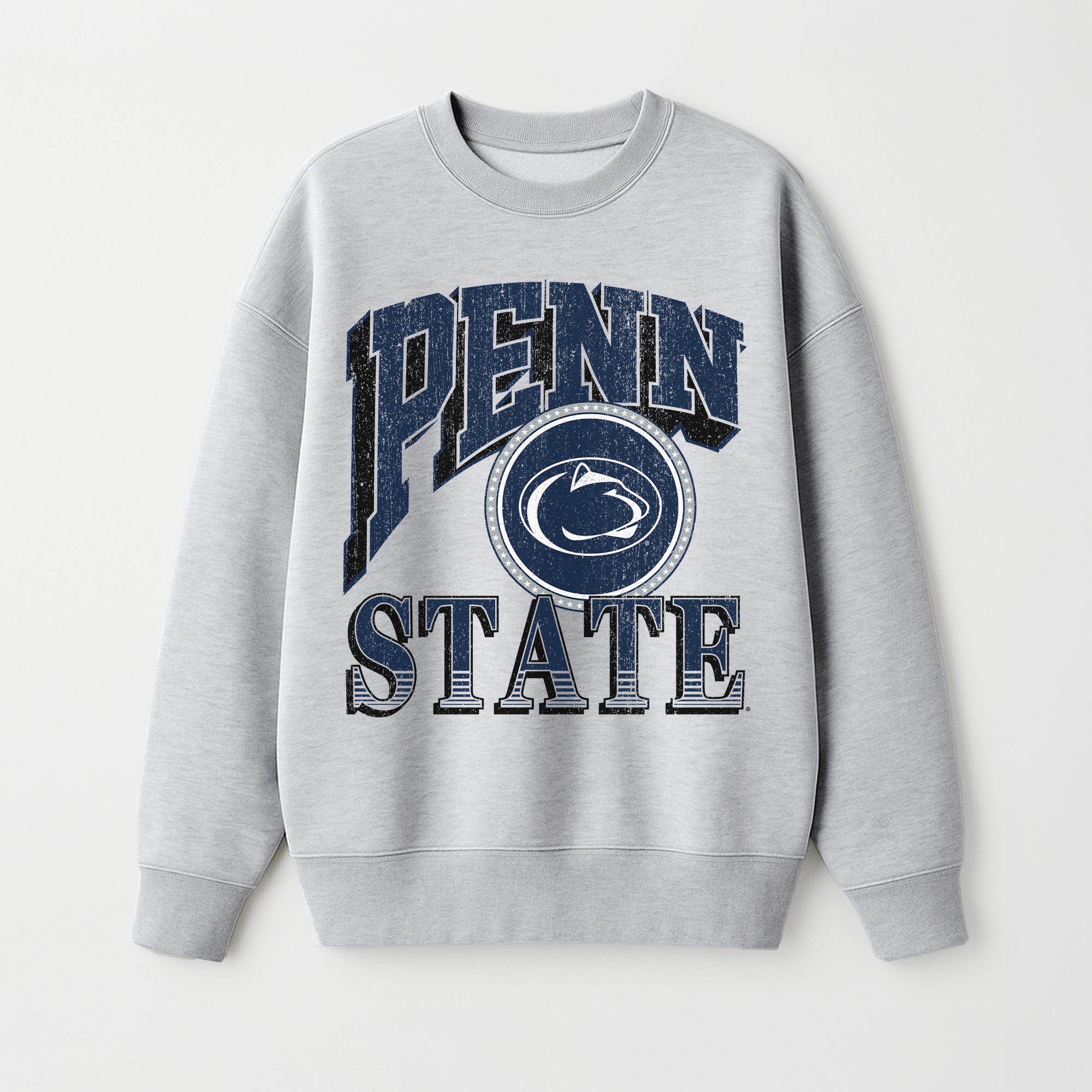PENN STATE NITTANY LIONS GAME ON PREMIUM FLEECE DROP SHOULDER CREWNECK PULLOVER