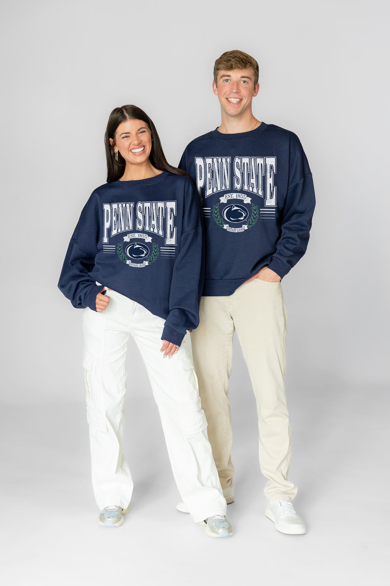 PENN STATE NITTANY LIONS HONOR BOUND PREMIUM FLEECE CREWNECK PULLOVER