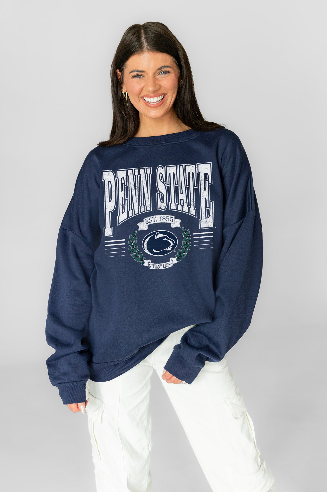 PENN STATE NITTANY LIONS HONOR BOUND PREMIUM FLEECE CREWNECK PULLOVER