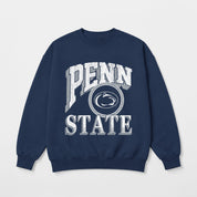 PENN STATE NITTANY LIONS MAIN CHARACTER PREMIUM FLEECE DROP SHOULDER CREWNECK PULLOVER
