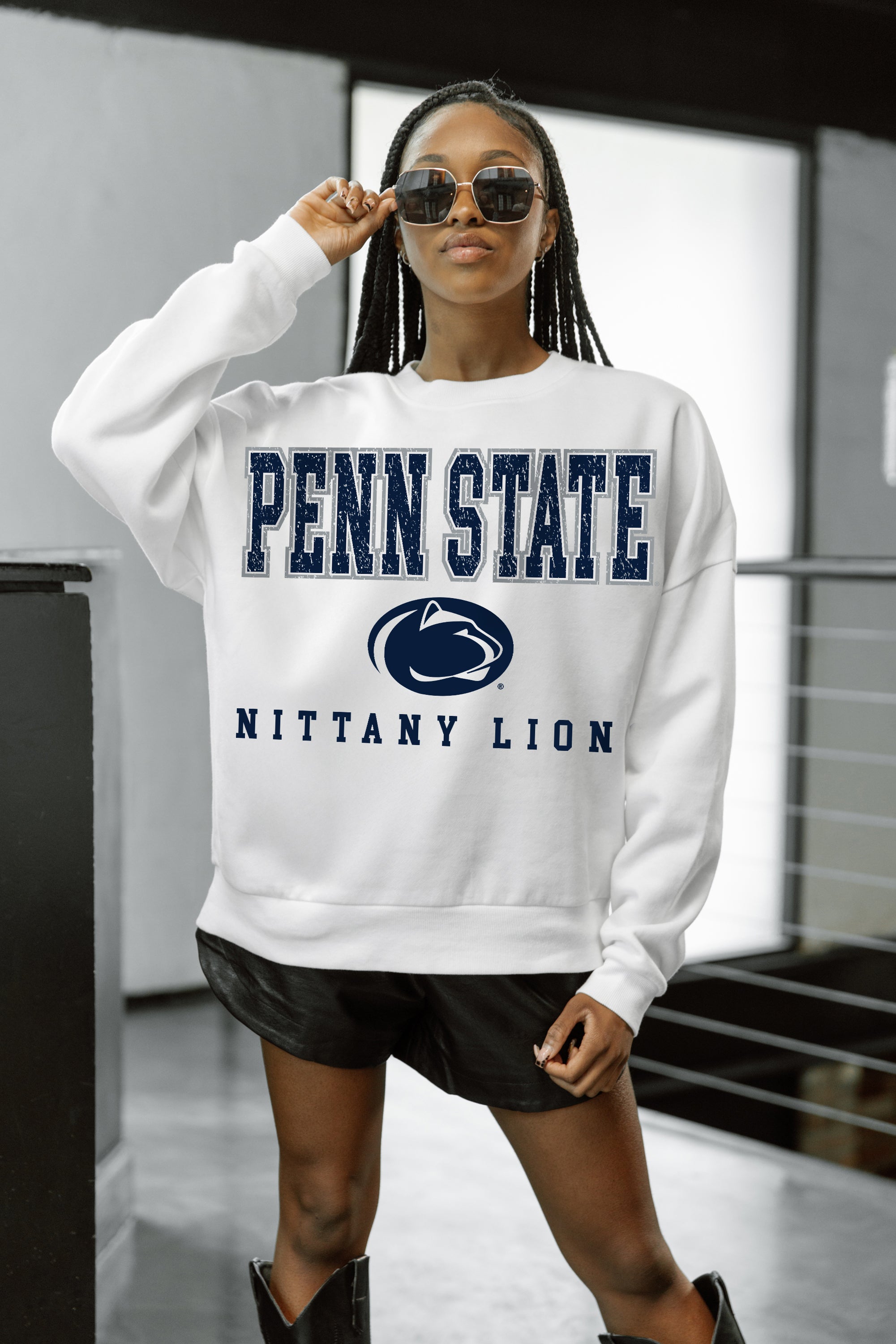PENN STATE NITTANY LIONS Freestyle Fleece Drop-Shoulder Pullover