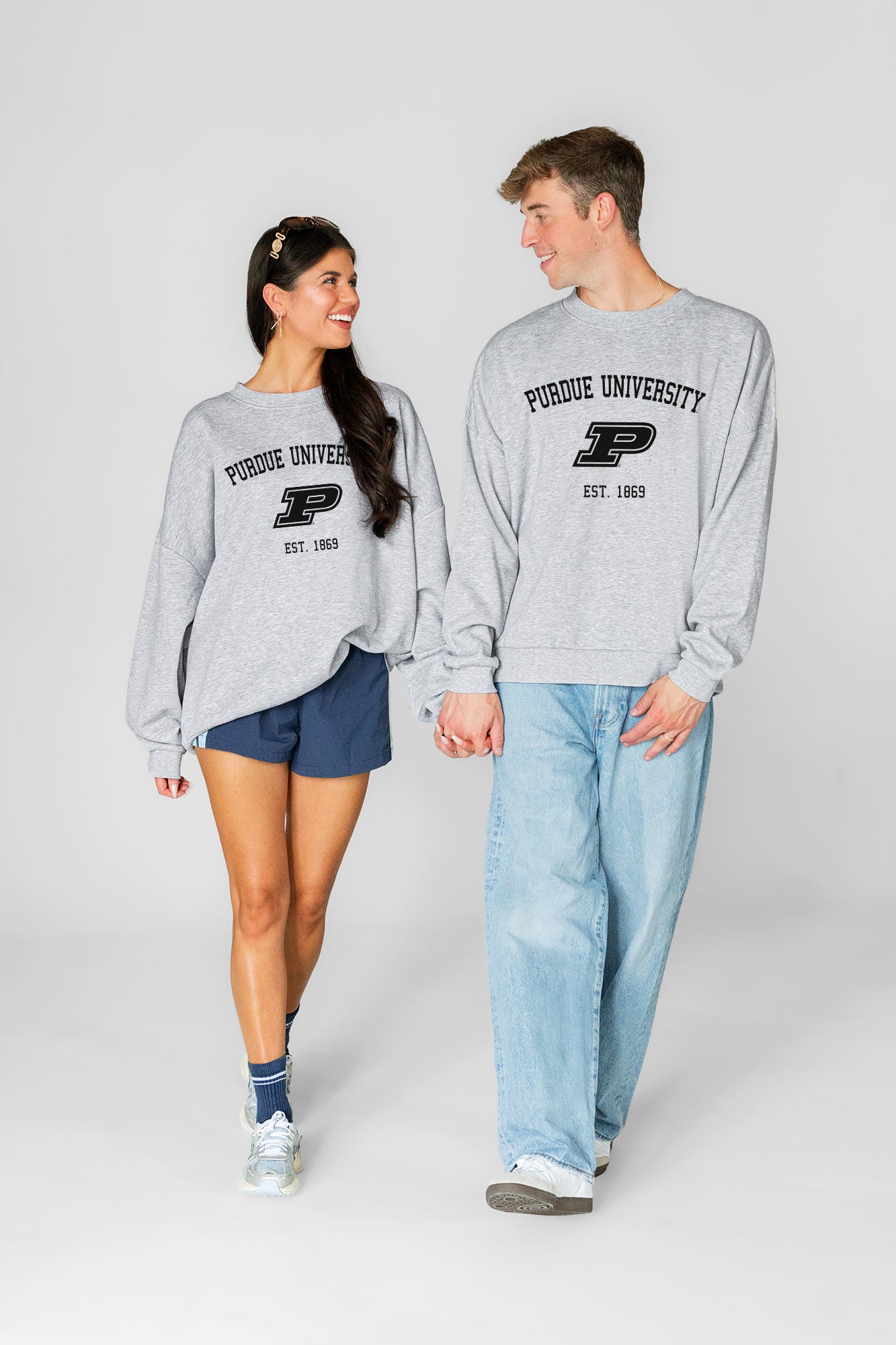 PURDUE BOILERMAKERS CAMPUS ENERGY PREMIUM FLEECE UNISEX CREWNECK PULLOVER