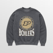 PURDUE BOILERMAKERS SATURDAY SEAL PREMIUM FLEECE DROP SHOULDER CREWNECK PULLOVER