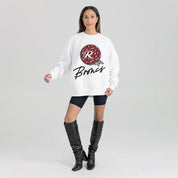 RIDER BRONCS WILD BREAKTHROUGH PREMIUM FLEECE CREWNECK PULLOVER