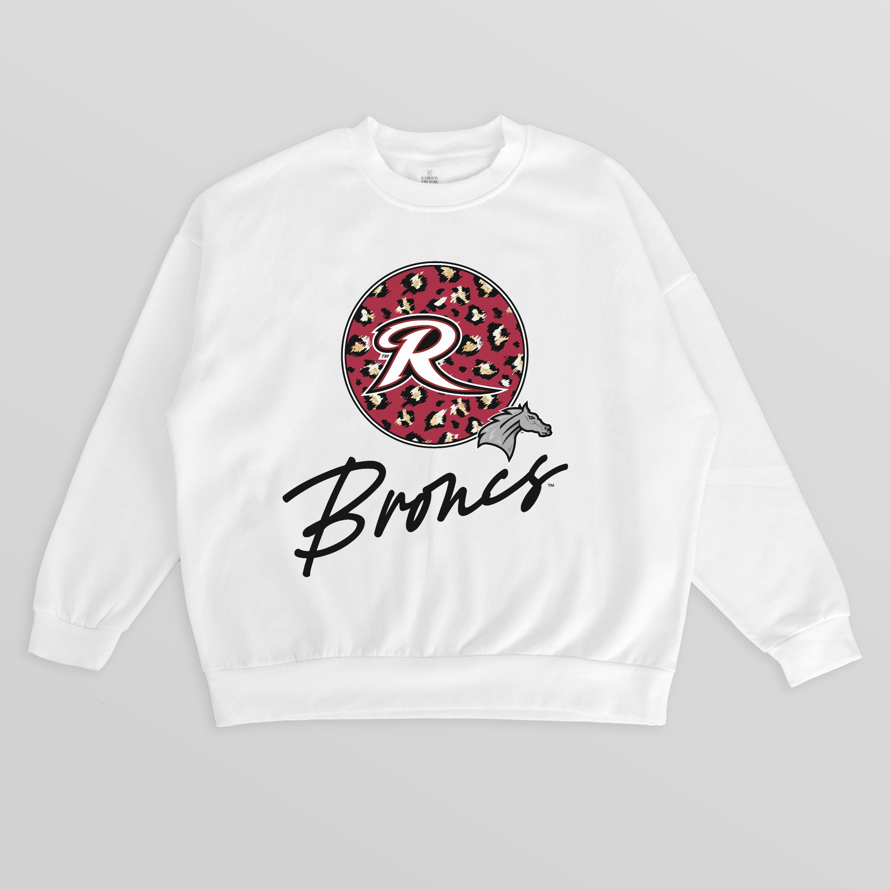 RIDER BRONCS WILD BREAKTHROUGH PREMIUM FLEECE CREWNECK PULLOVER