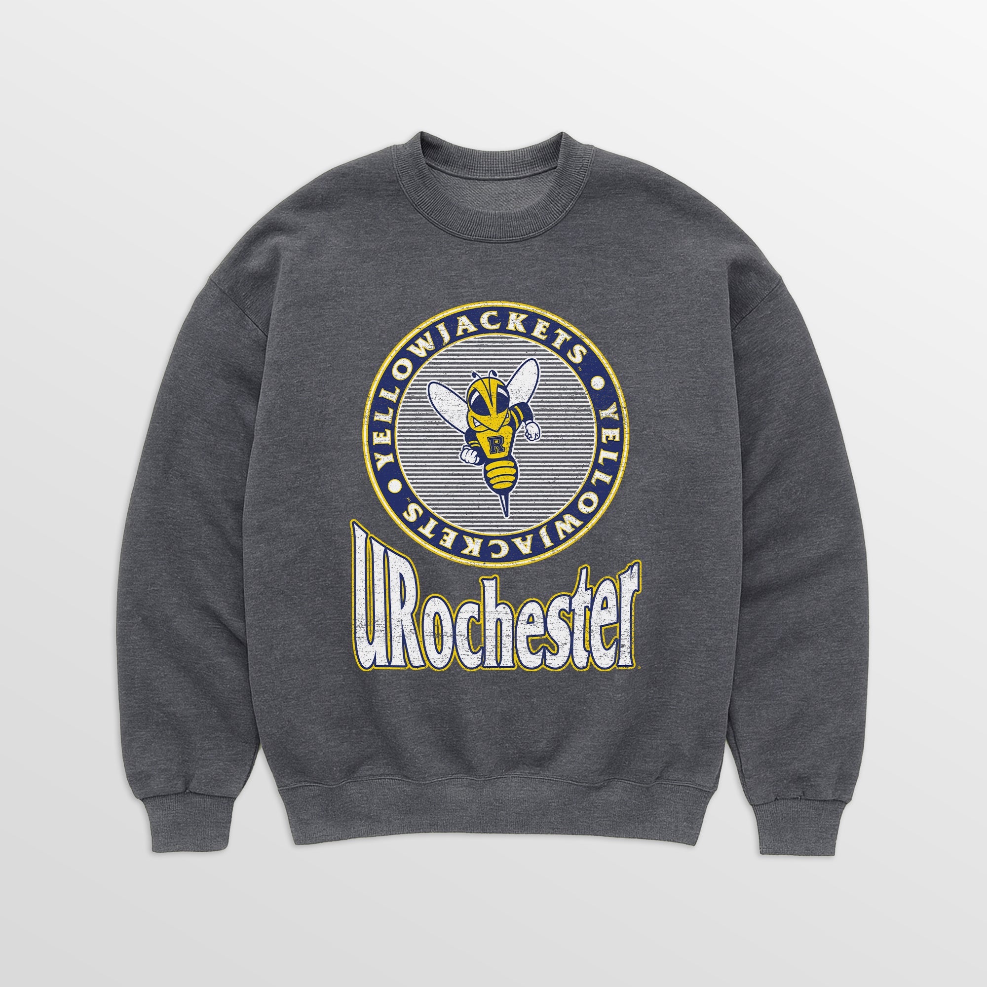 ROCHESTER YELLOWJACKETS SATURDAY SEAL PREMIUM FLEECE DROP SHOULDER CREWNECK PULLOVER
