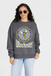 ROCHESTER YELLOWJACKETS SATURDAY SEAL PREMIUM FLEECE DROP SHOULDER CREWNECK PULLOVER