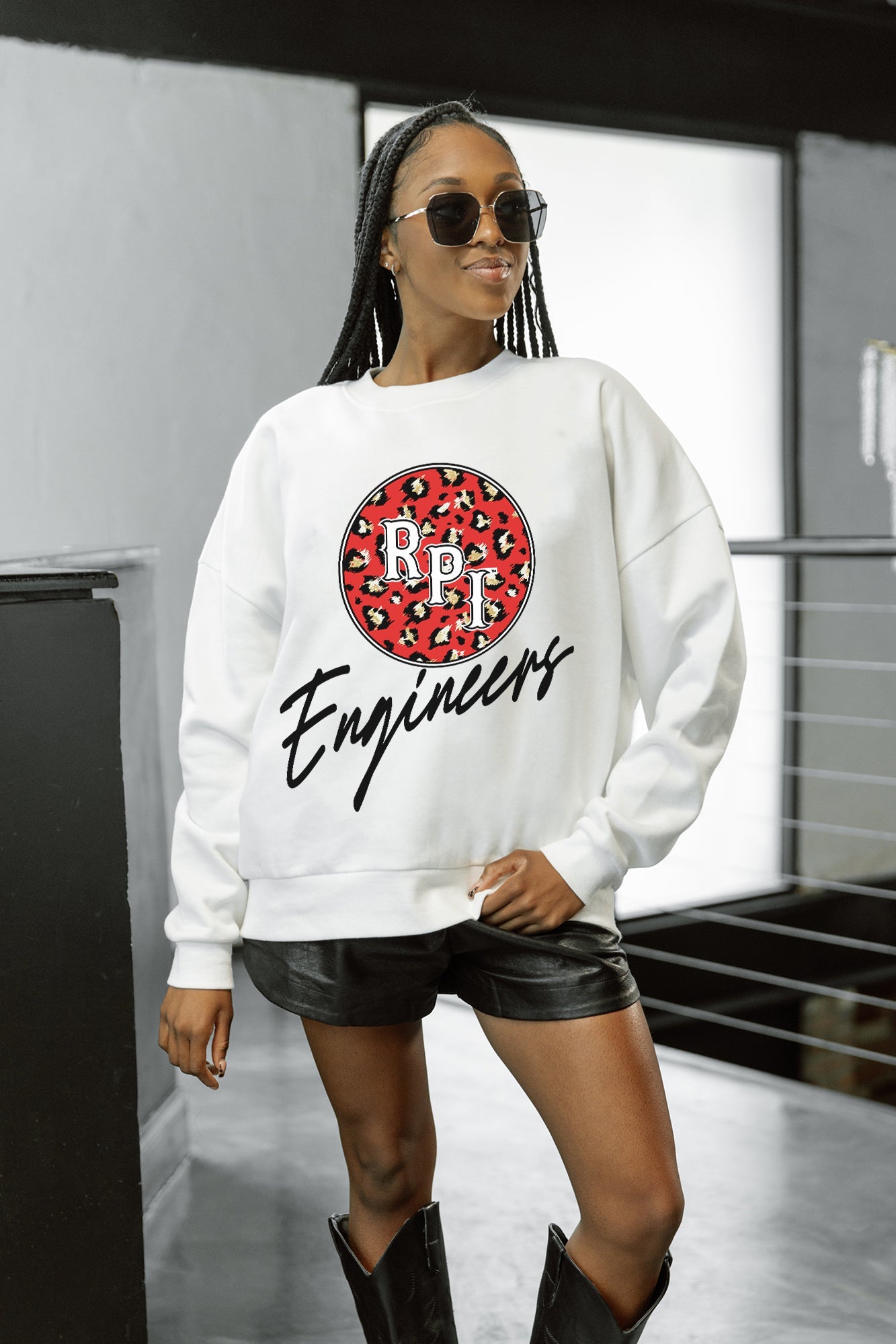 RENSSELAER ENGINEERS WILD BREAKTHROUGH PREMIUM FLEECE CREWNECK PULLOVER