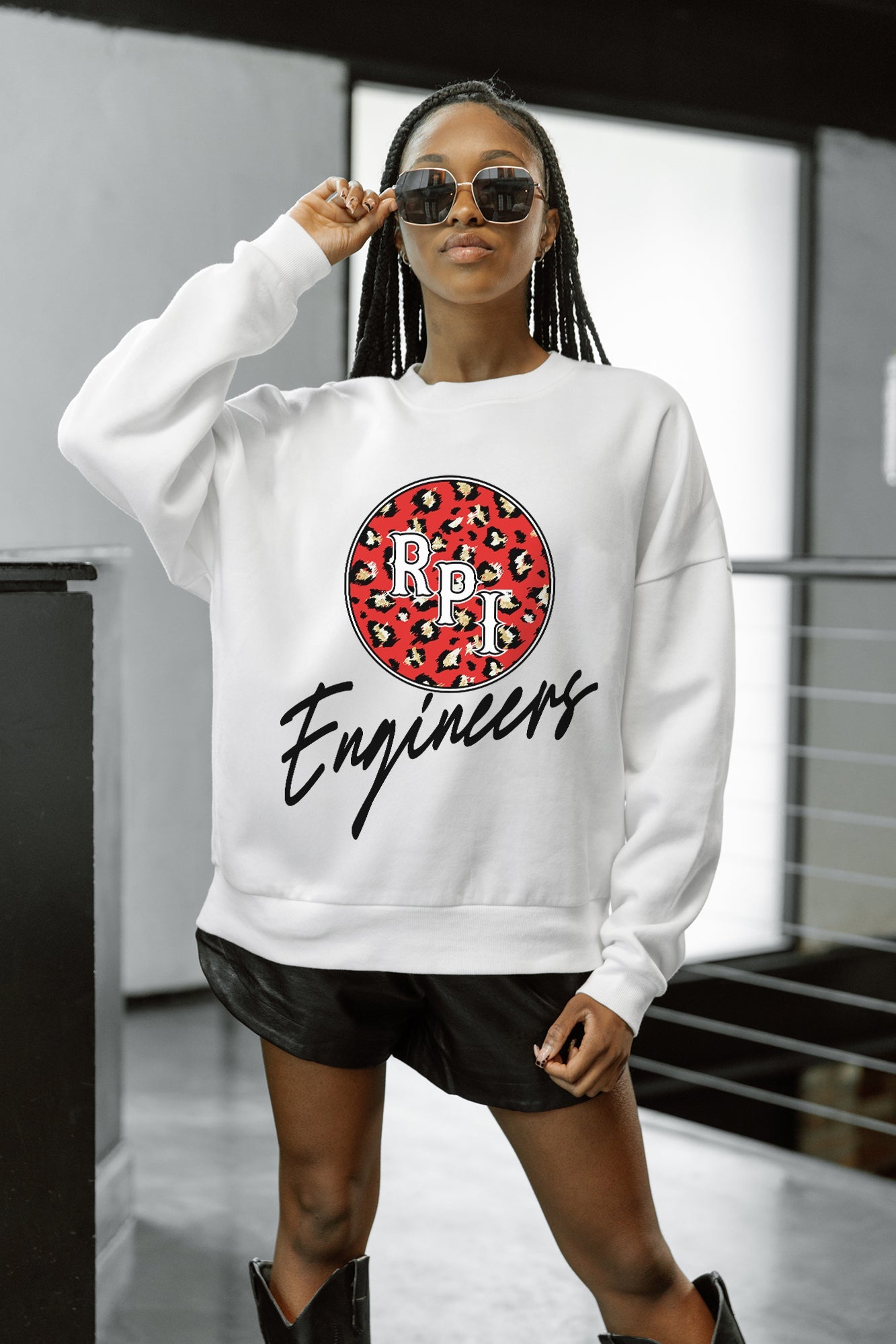 RENSSELAER ENGINEERS WILD BREAKTHROUGH PREMIUM FLEECE CREWNECK PULLOVER