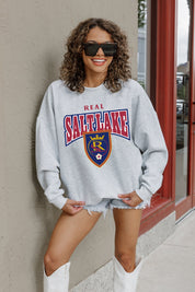 REAL SALT LAKE PITCH PRIDE PREMIUM FLEECE DROP SHOULDER CREWNECK PULLOVER