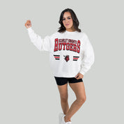 RUTGERS SCARLET KNIGHTS SWIFT STRIKE PREMIUM FLEECE DROP SHOULDER CREWNECK PULLOVER