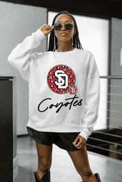 SOUTH DAKOTA COYOTES WILD BREAKTHROUGH PREMIUM FLEECE CREWNECK PULLOVER