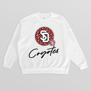 SOUTH DAKOTA COYOTES WILD BREAKTHROUGH PREMIUM FLEECE CREWNECK PULLOVER