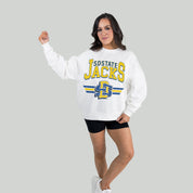 SOUTH DAKOTA STATE JACKRABBITS SWIFT STRIKE PREMIUM FLEECE DROP SHOULDER CREWNECK PULLOVER