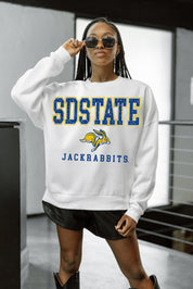 SOUTH DAKOTA STATE JACKRABBITS FREESTYLE PREMIUM FLEECE CREWNECK PULLOVER