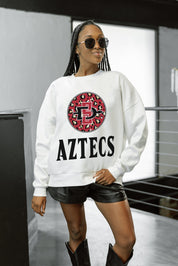 SAN DIEGO STATE AZTECS WILD BREAKTHROUGH PREMIUM FLEECE CREWNECK PULLOVER