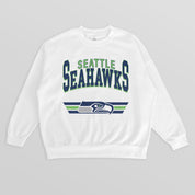SEATTLE SEAHAWKS SWIFT STRIKE PREMIUM FLEECE CREWNECK PULLOVER