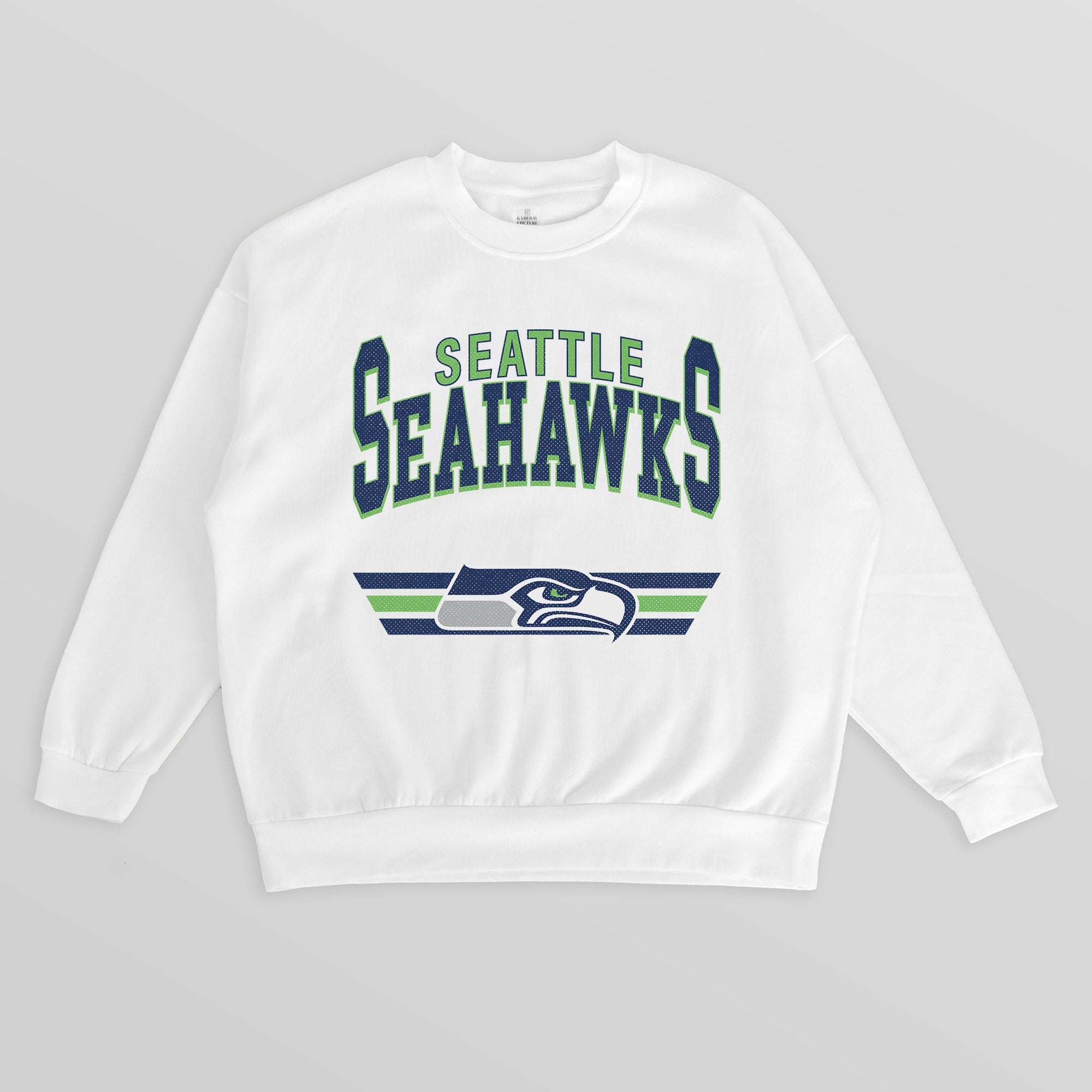 SEATTLE SEAHAWKS SWIFT STRIKE PREMIUM FLEECE CREWNECK PULLOVER