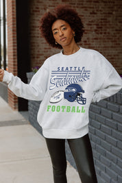 SEATTLE SEAHAWKS HOME TURF PREMIUM FLEECE CREWNECK PULLOVER