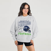SEATTLE SEAHAWKS HOME TURF PREMIUM FLEECE CREWNECK PULLOVER