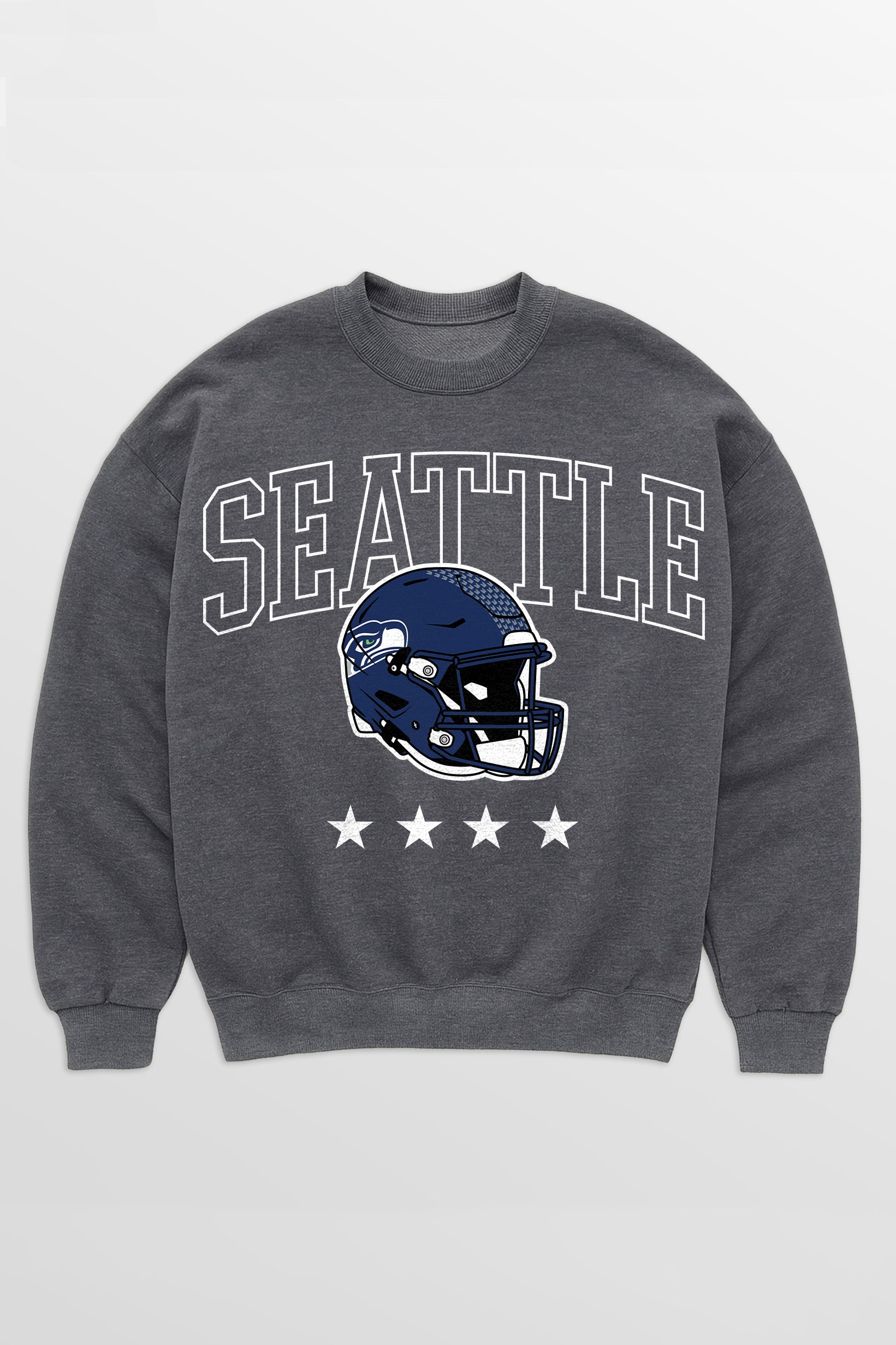 SEATTLE SEAHAWKS RISING STAR PREMIUM FLEECE CREWNECK PULLOVER