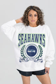 SEATTLE SEAHAWKS STAY COOL PREMIUM FLEECE CREWNECK PULLOVER