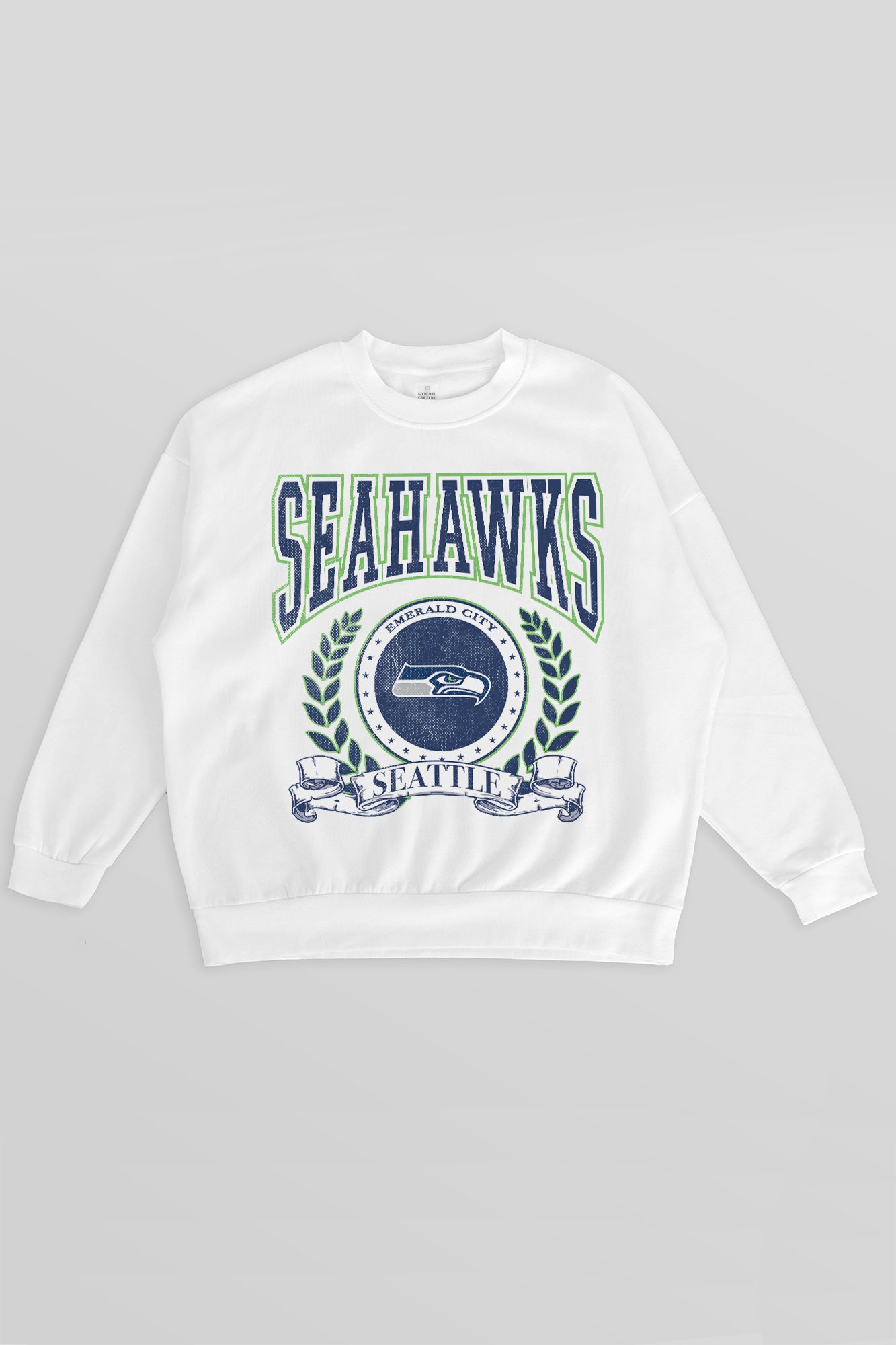 SEATTLE SEAHAWKS STAY COOL PREMIUM FLEECE CREWNECK PULLOVER