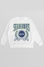 SEATTLE SEAHAWKS STAY COOL PREMIUM FLEECE CREWNECK PULLOVER