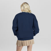 SEATTLE SEAHAWKS CLASSIC ARCHIVES PREMIUM FLEECE DROP SHOULDER CREWNECK PULLOVER